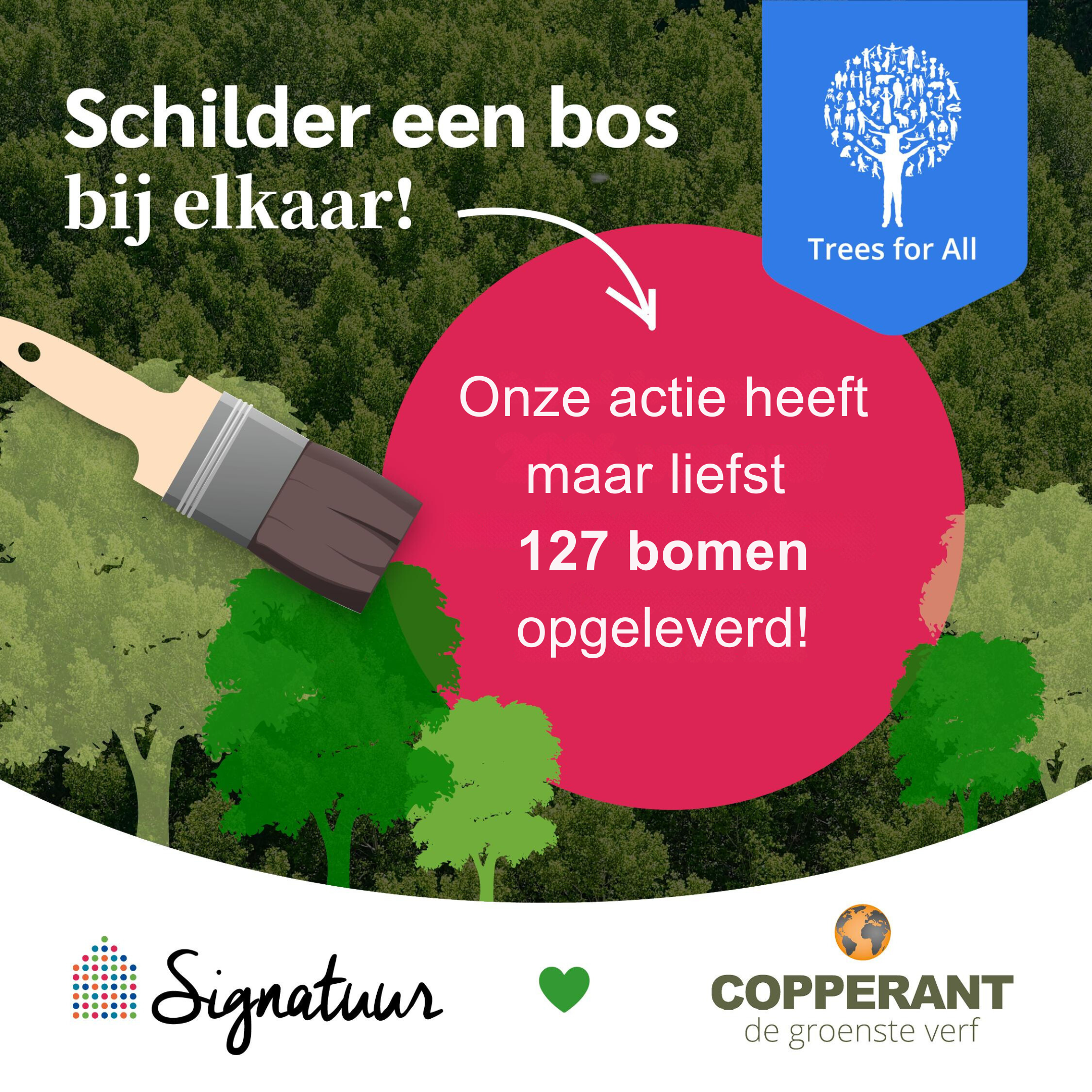 127 bomen voor Trees for All!